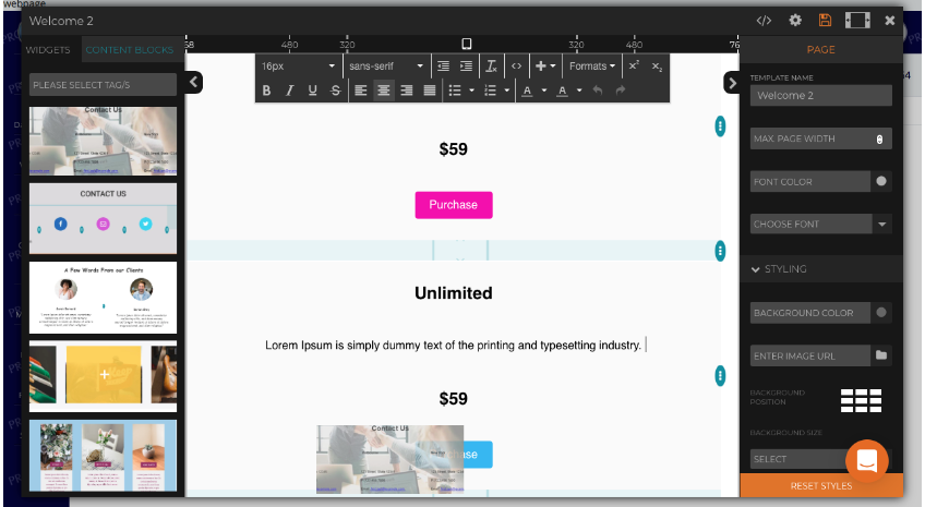 [5.0] How to Create Webpages with the Drag and Drop Editor