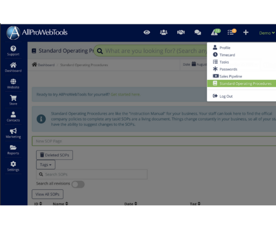 finding your sop