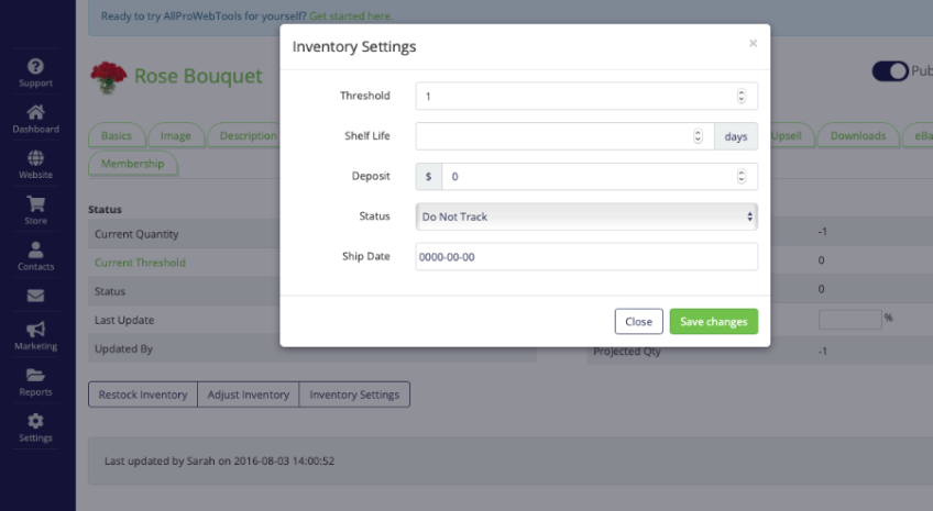 Product Inventory Management