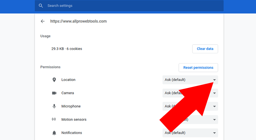 chrome-allow-location