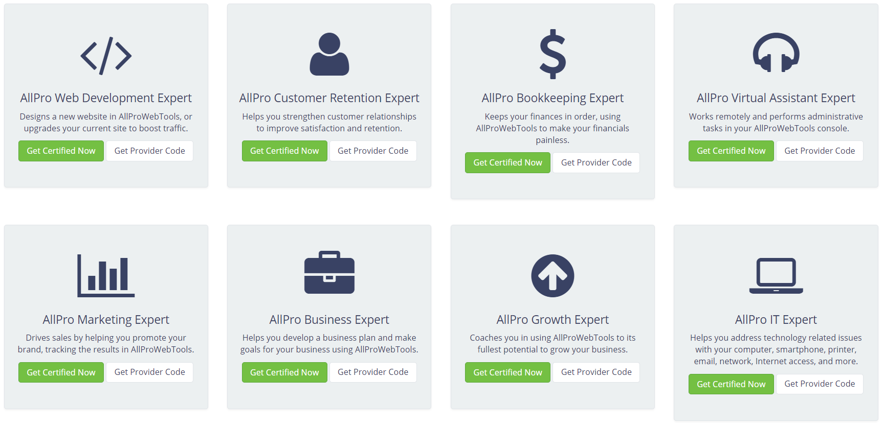 Certifications