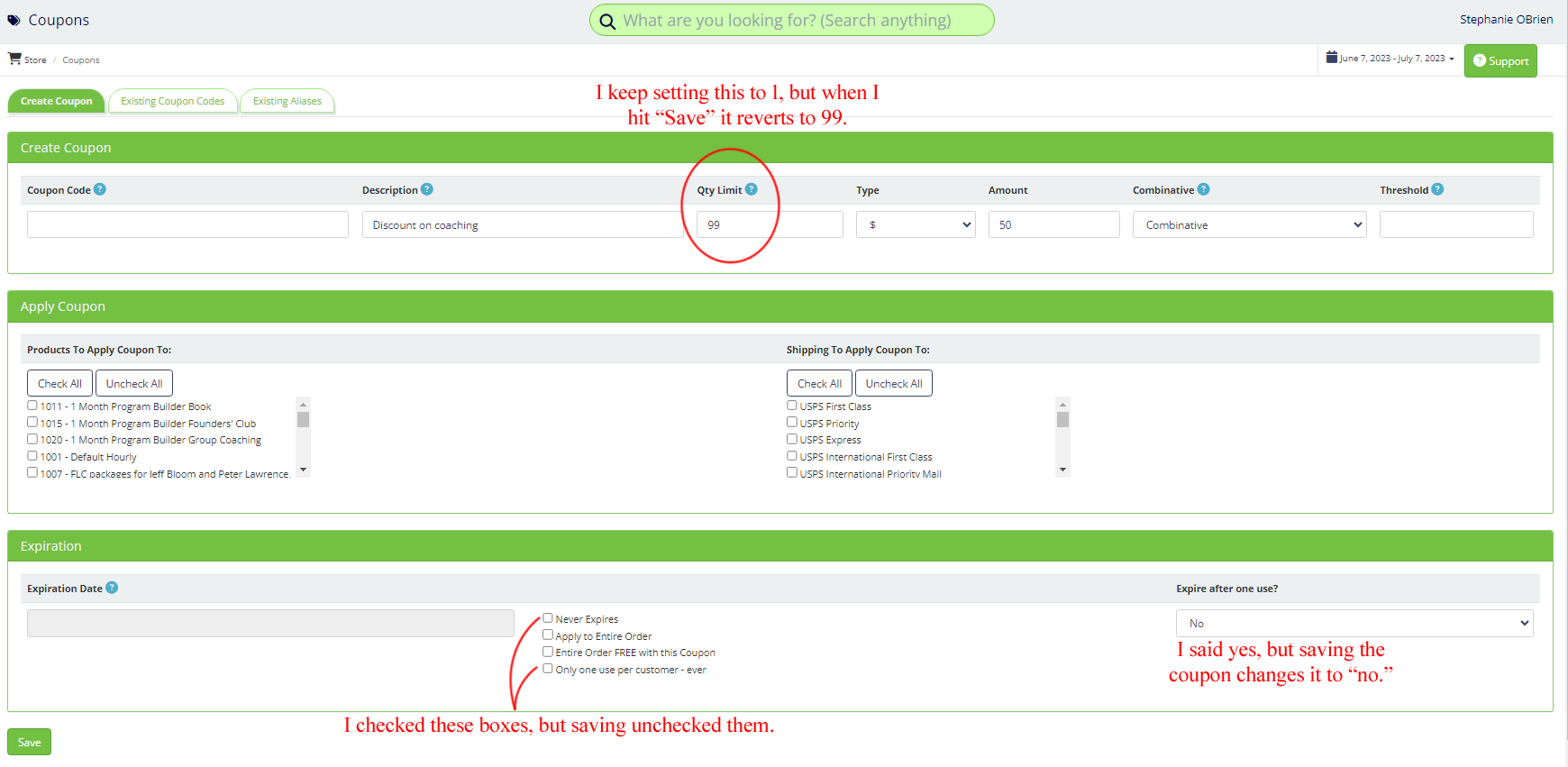 APWT coupon quantity reset error.png