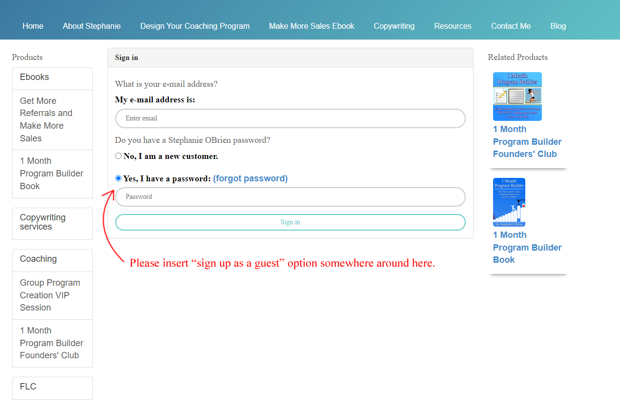 Please insert sign up as a guest option somewhere around here.png